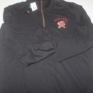 University of Maryland half zip sweater new XL